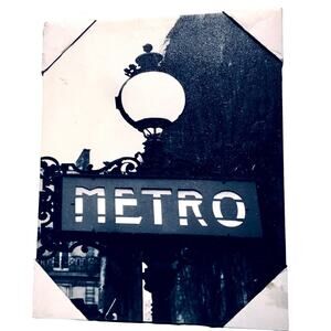 Large Canvas Art Print - Metro